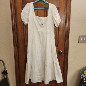 ASTR White Cotton Sundress